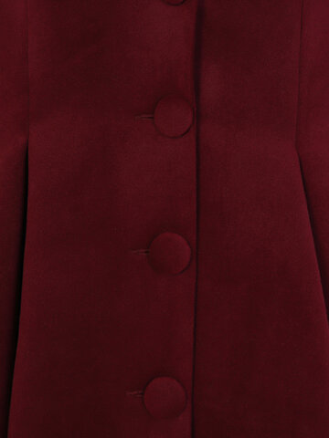 Potešte sa týmto kúskom Dedoles Bordový dámsky retro kabát s gombíkmi